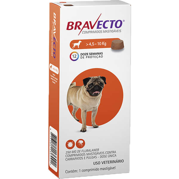 Antipulgas Bravecto Cães 4,5 até 10kg