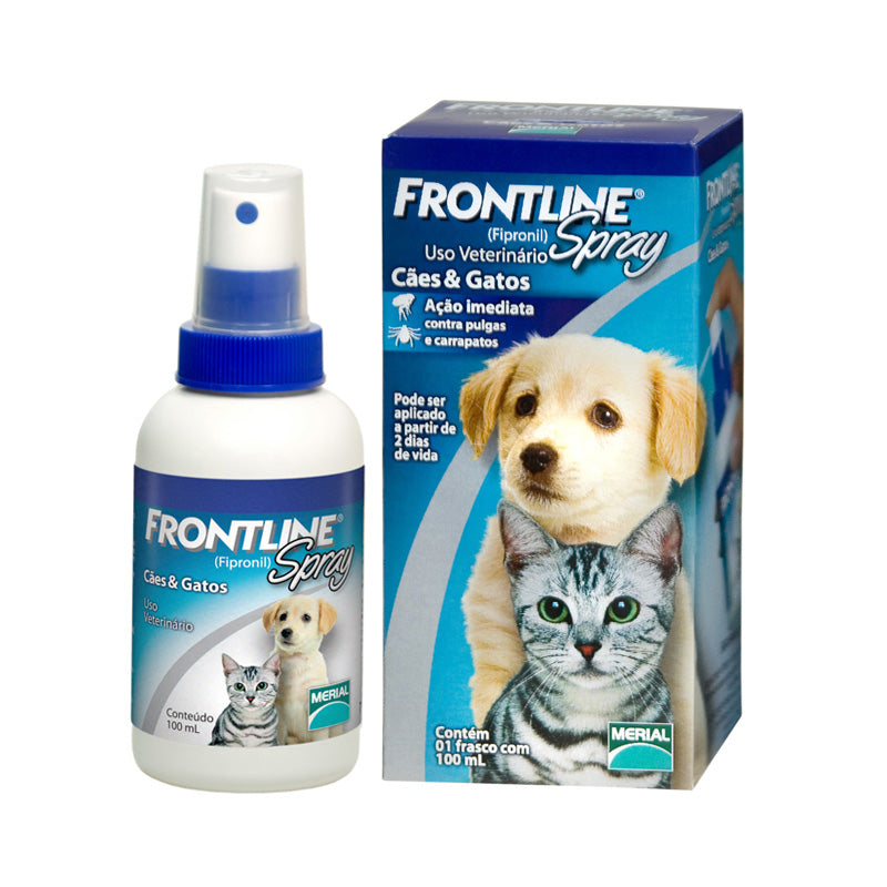 Antipulgas e Carrapatos Frontline Spray para Cães e Gatos 100ml