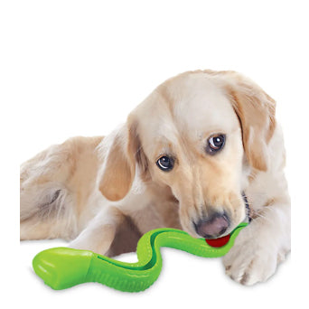 Brinquedo para Cachorro Jambo Mordedor Cobra Tpr Treat Sound Azul