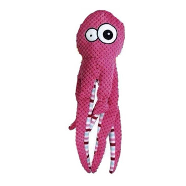 Brinquedo Jambo Mordedor Pelúcia Octopus Rosa