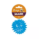 Brinquedo para Cachorro Jambo Bola TPR Espinho com Som Azul Pequena