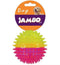 Brinquedo para Cachorro Jambo Bola TPR Espinho com Som Dual Rosa e Amarelo Média