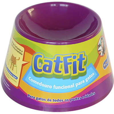 Comedouro Pet Games Cat Eat Roxo