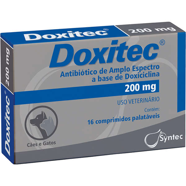 Doxitec Syntec Antibiótico 200mg 16 comprimidos