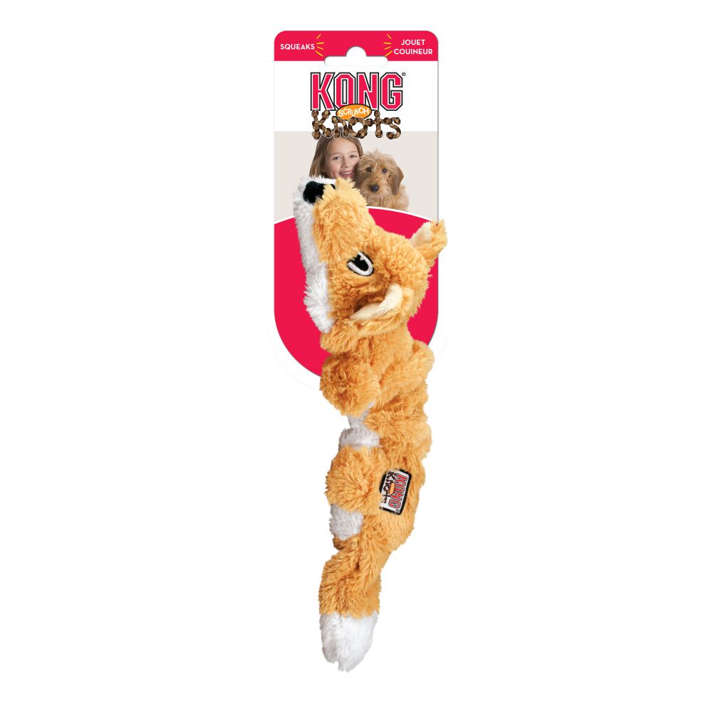Brinquedo para Cachorro KONG Knots Scrunch Fox