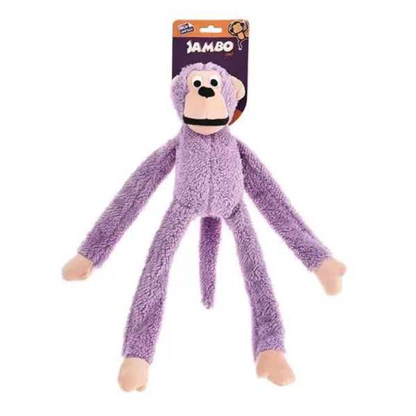Brinquedo Jambo Mordedor Pelúcia Macaco Lilás