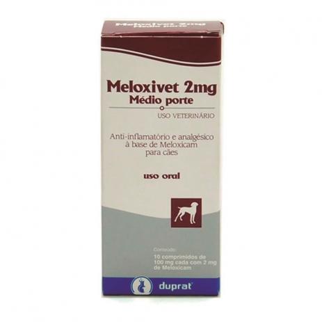 Medicamento Meloxivet 2mg Blister 10 Comprimidos