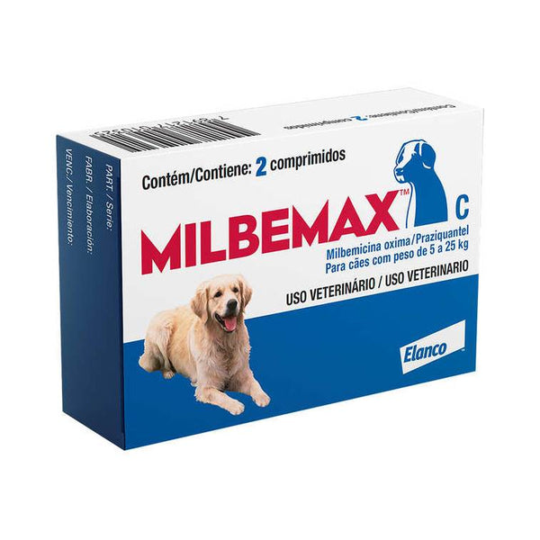 Milbemax C para Cães de 5 a 25kg