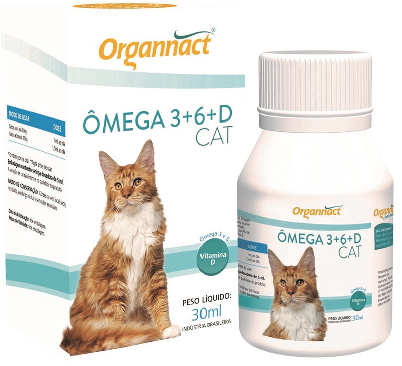 Ômega 3+6+D Cat Organnact 30ml