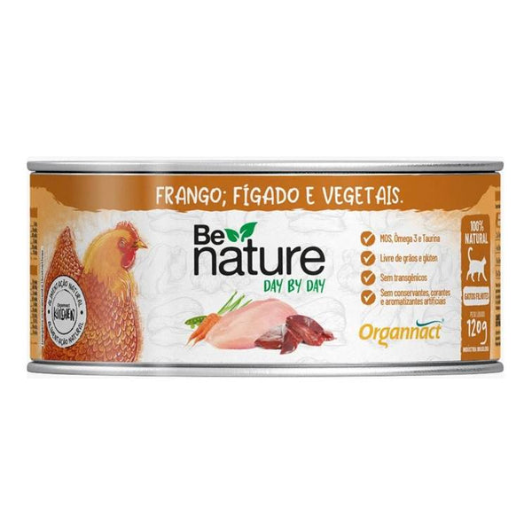 Alimento Úmido Be Nature Organnact Day By Day Gatos Filhotes 120g