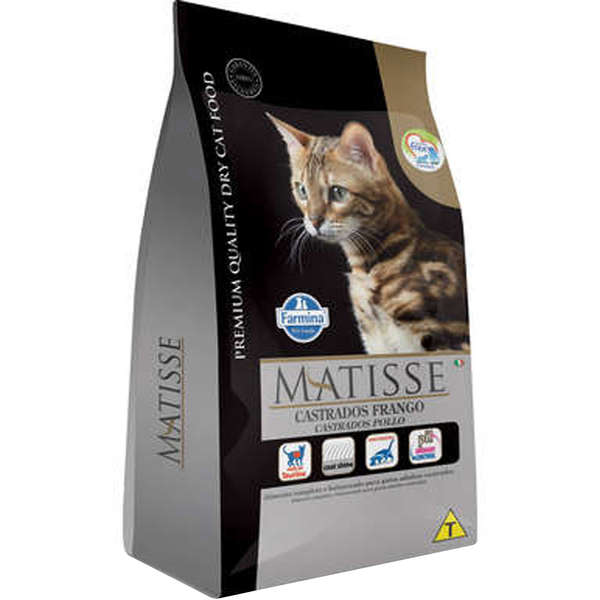 Ração Farmina Matisse Frango para Gatos Adultos Castrados 7,5kg