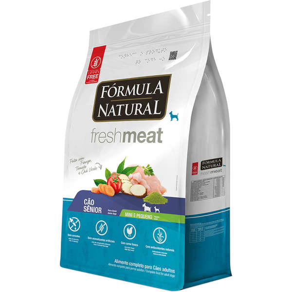 Ração Fórmula Natural Fresh Meat Cães Sênior Raças Pequenas e Mini 2,5kg