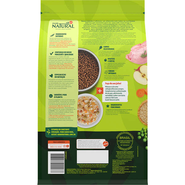 Ração Guabi Natural Gato Filhote Frango e Arroz 1,5kg