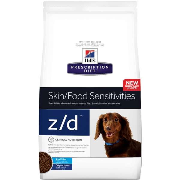 Ração Hill's Cão Adulto Alergia Alimentar z/d Pedaços Pequenos 3,17kg
