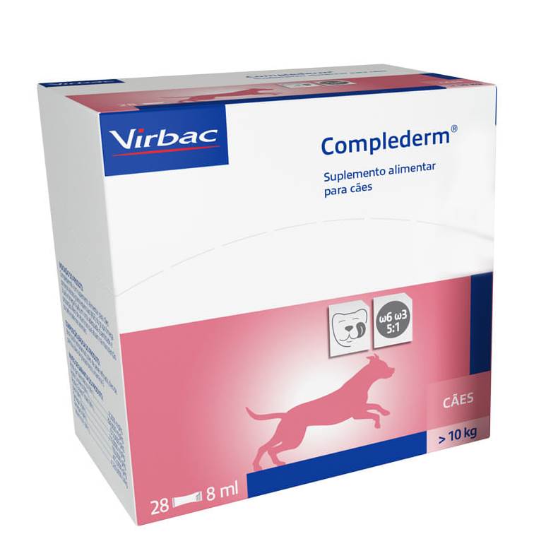 Suplemento Alimentar Complederm 8ml Virbac 28 unidades