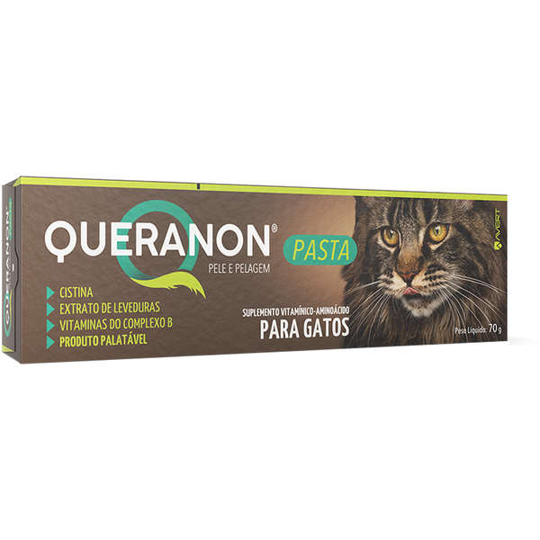 Suplemento Vitamínico-Aminoácido Queranon Avert Pasta para Gatos 70g