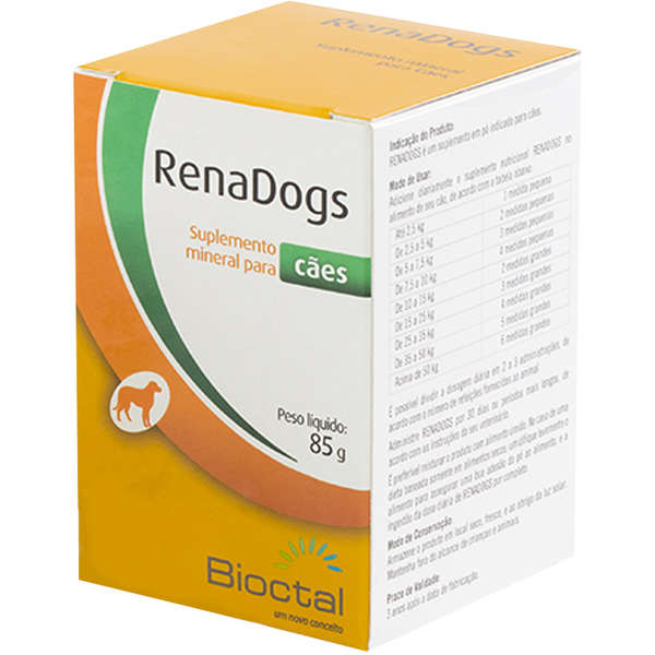 Suplemento Mineral RenaDogs Bioctal para Cães 85g