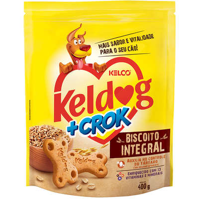 Biscoito Keldog + Crok Integral 400g